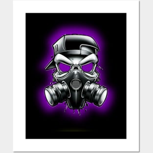 Toxic/Radioactive Skull Gas Mask Posters and Art